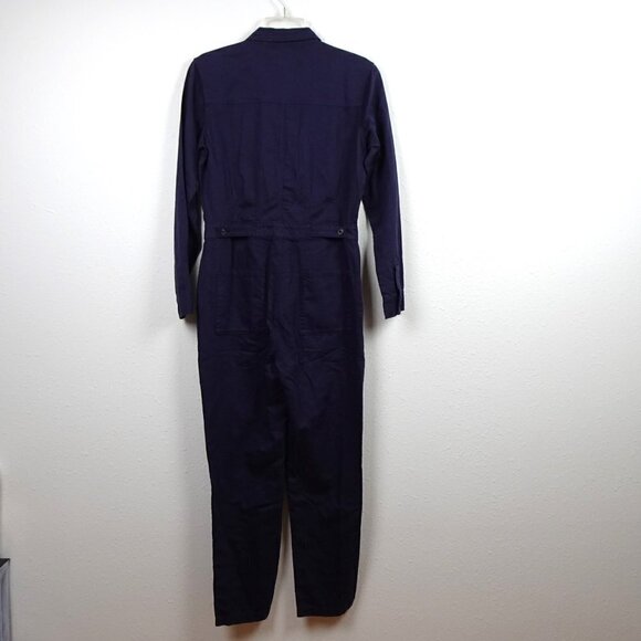 Outerknown Jumpsuit Women's Size XS Blue Linen Blend One Piece Long Sleeve - Picture 4 of 11